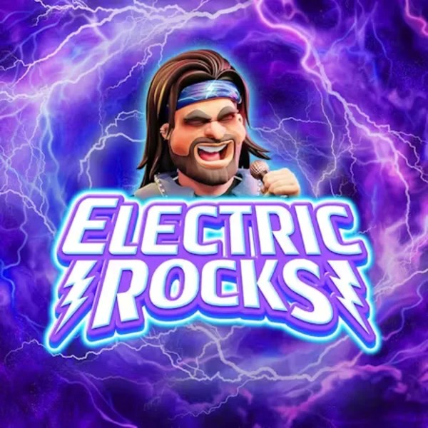 Electric Rocks slot logo by Inspired Gaming at Spinoloco Casino