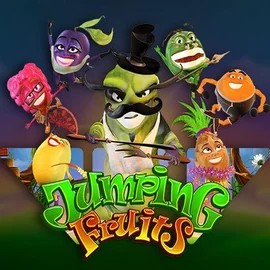 Jumping Fruits online game logo by Wazdan on spinoloc.com