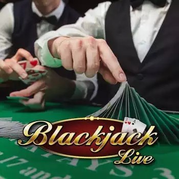 Live Blackjack slot logo by Evolution at Spinoloco Casino
