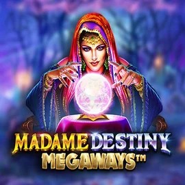 Slots logo of Madame Destiny Megaways from Pragmatic Play at Spinoloco Casino