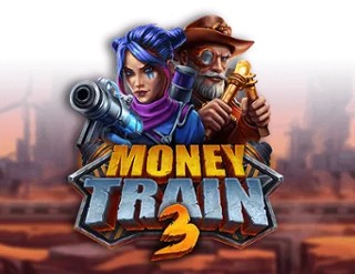 Money Train 3 slot logo by Relax Gaming at Spinoloco Casino