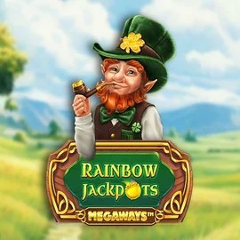 Rainbow Jackpots Megaways logo by Red Tiger Gaming at Spinoloco Casino