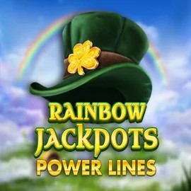 Rainbow Jackpots Power Lines by Red Tiger Gaming, showcased at spinoloc.com – game logo