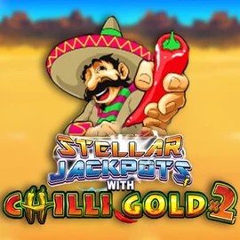 Stellar Jackpots with Chilli Gold x2 logo – Jackpots by Lightning Box Game at Spinoloco Casino