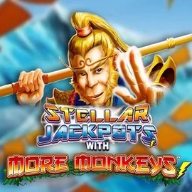 Stellar Jackpots with More Monkeys logo by Lightning Box Game Spinoloco Casino