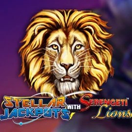 Stellar Jackpots with Serengeti Lions slot icon by Lightning Box Game, available at Spinoloco Casino